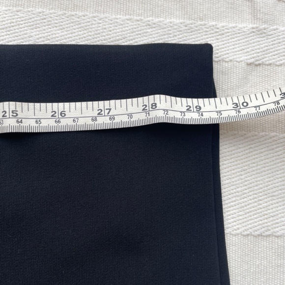 NWOT Black crepe midi pencil skirt with side slit - Picture 7 of 9